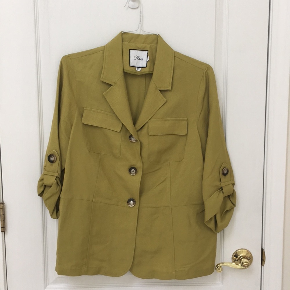 𝅺LINEN button down blazer